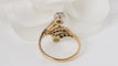 Bague 53.5 Bague Toi Et Moi En Or Et Platine, Emeraude Et Diamants 58 Facettes 31522
