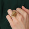 Bague 49 Bague tête de bélier "ZOLOTAS" en or jaune 58 Facettes P8L4