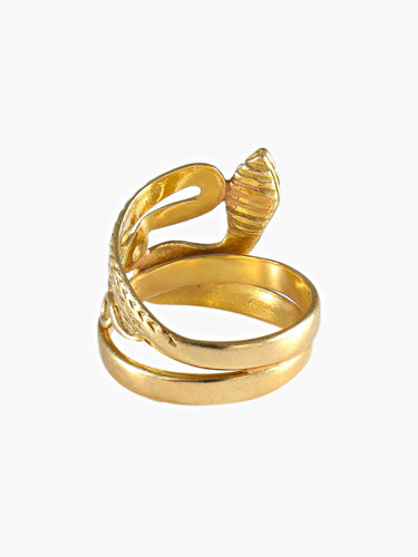 Bague Bague Serpent Or Jaune 58 Facettes