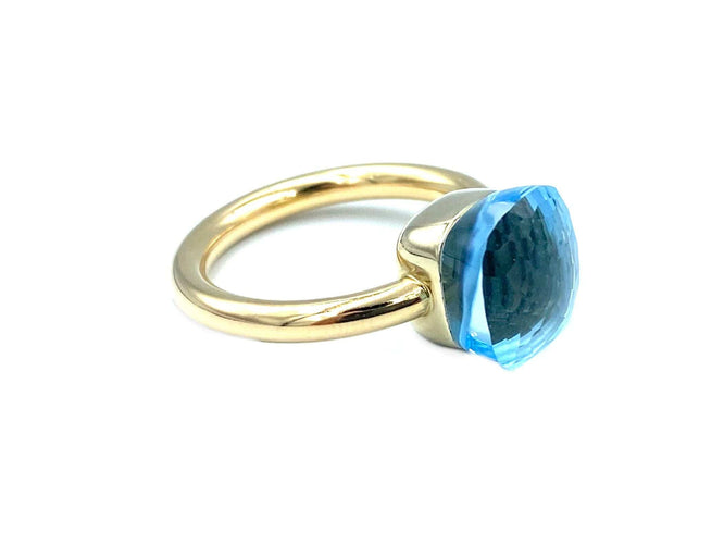 Bague POMELLATO. Bague Nudo Topaze bleue 58 Facettes