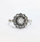 Bague 53 Bague marguerite ancienne or blanc diamants 58 Facettes 1-868/1