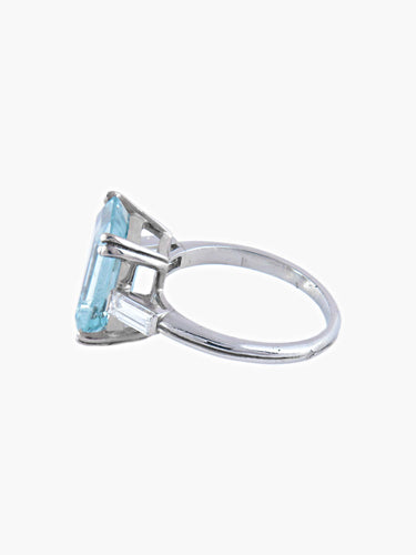 Bague Bague Art Déco Platine Diamants 58 Facettes
