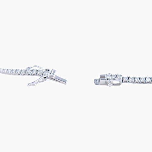 Bracelet Bracelet Tennis Or blanc Diamants 58 Facettes