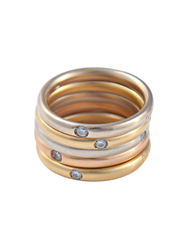 Bague Set de 5 bagues POMELLATO Lucciole 58 Facettes