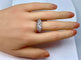Bague 56 Bague en platine pavée de diamants. Epoque Art Deco. 58 Facettes AB265