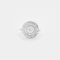 Bague 54 Bague rosace Art Déco Platine diamants 58 Facettes