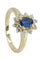 Bague 53 BAGUE MARGUERITE TOPAZE ET DIAMANTS 58 Facettes 056871