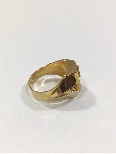 Bague 50.5 Bague Chevalière monogrammée H 58 Facettes 949551