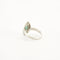 Bague 54 Bague Navette Or gris Emeraude diamants 58 Facettes