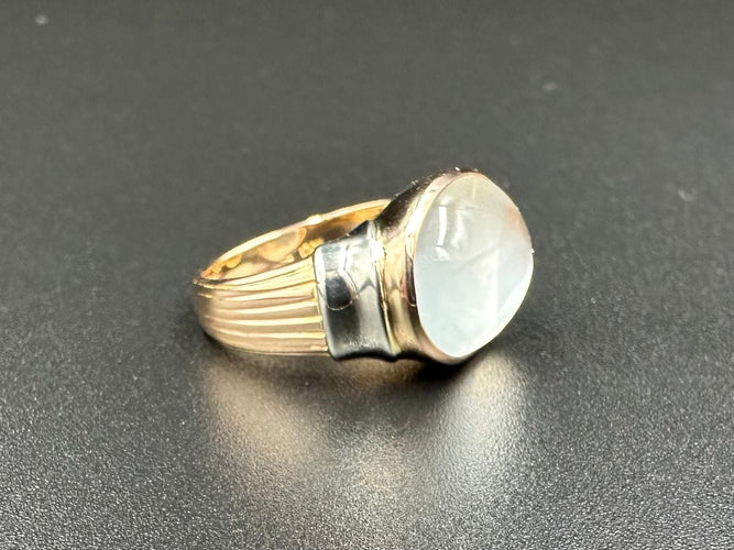 Bague 55 Bague 2 Ors Pierre de lune 58 Facettes