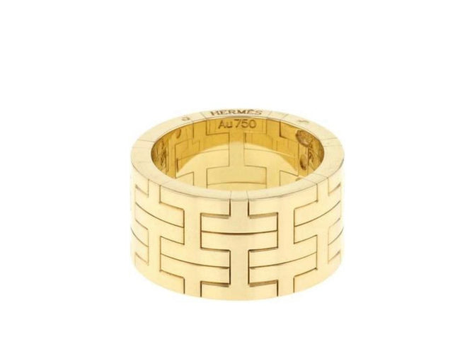 Bague Hermès - Bague or jaune modèle Khilim 58 Facettes