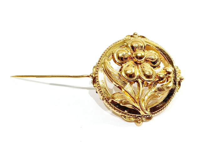 Broche Broche Art Nouveau Or Rose 58 Facettes