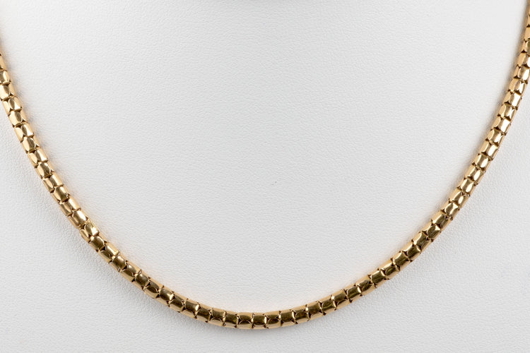 Collier Collier maille serpent en or massif 58 Facettes CLSERP111022-100