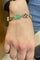 Bracelet Bracelet diamants, émeraudes, saphirs, rubis et jade vert 58 Facettes
