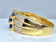 Bague Bague jonc 3 saphirs diamants 58 Facettes AB 154