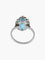 Bague 51.5 Bague Art Déco Or blanc Saphir de synthèse Diamants 58 Facettes