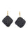 Boucles d'oreilles DORMEUSES ANCIENNES EN JAIS 58 Facettes 040411