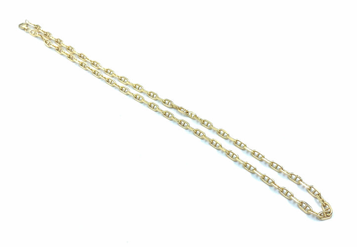 Collier Collier or jaune maille forçat limée 58 Facettes