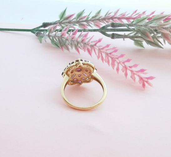 Bague Bague Améthystes Rubis Diamants 58 Facettes AA 1617