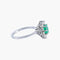 Bague Bague Marguerite Emeraude et diamants 58 Facettes