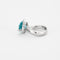 Bague 51.5 Bague Or gris Topaze poire Diamants 58 Facettes 230272