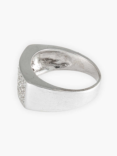 Bague 53 Bague Chevalière Diamants 58 Facettes