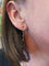 Boucles d'oreilles Pendantes en or jaune, saphir 58 Facettes 063941