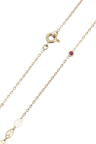 Collier COLLIER MODERNE OR JAUNE RUBIS 58 Facettes 078491