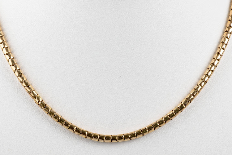 Collier Collier maille serpent en or massif 58 Facettes CLSERP111022-100