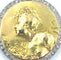 Pendentif Médaille Art Nouveau or jaune et diamants 58 Facettes