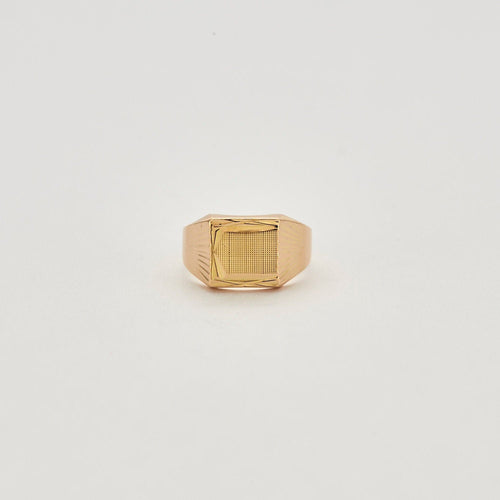 Bague 45.5 Chevalière Or jaune 58 Facettes