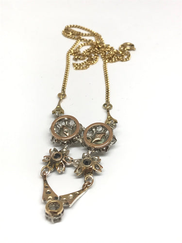 Collier Collier or et diamants 58 Facettes