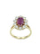 Bague Bague Pompadour or jaune, rubis et diamants 58 Facettes