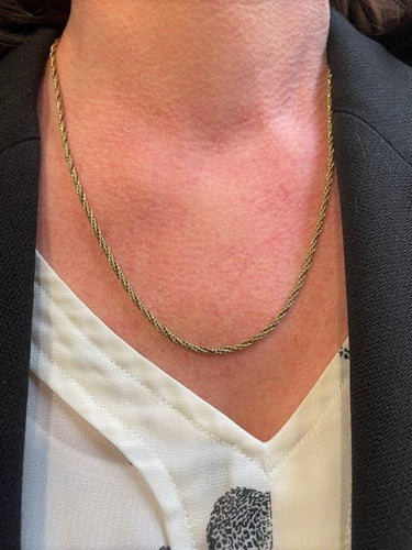 Collier CHAINE MAILLE TORSADÉE 58 Facettes 050591
