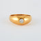 Bague 56 Bague jonc anglais or jaune diamant 58 Facettes