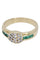 Bague 56 BAGUE MODERNE ÉMERAUDES ET DIAMANTS 58 Facettes 041141