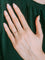 50 Bague Solitaire Saphir Orange et Or Blanc 58 Facettes