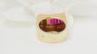 Bague 51 Bague Tank Or Rubis 58 Facettes 31703
