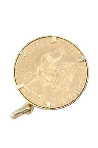 Pendentif Pendentif pièce 20 francs, Marianne 58 Facettes 063661