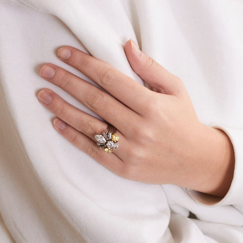 Bague 53 Bague Couronne Diamants 58 Facettes