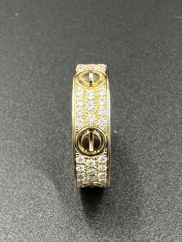 Bague 57 CARTIER - Bague "Love" Or jaune Diamants 58 Facettes