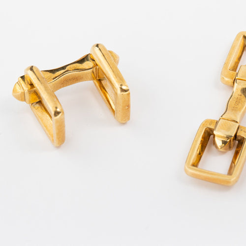 Boutons de manchette Cartier - Boutons de manchette en or jaune 18 carats 58 Facettes