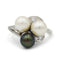 Bague Bague en or blanc, diamants & perles 58 Facettes 230118R