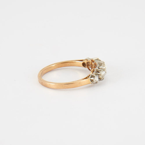 Bague Bague jarretière en or jaune, diamant 58 Facettes