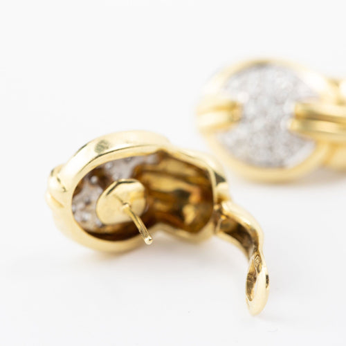 Boucles d'oreilles 18kt gold and diamonds earrings 58 Facettes