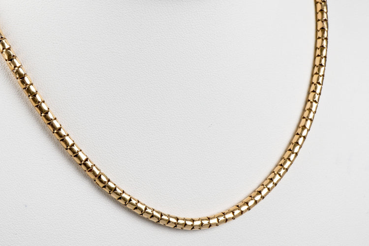 Collier Collier maille serpent en or massif 58 Facettes CLSERP111022-100