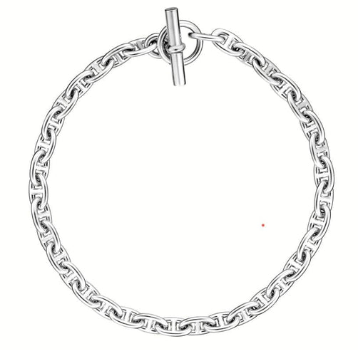 Collier HERMÈS. Collier chaîne d’ancre argent moyen modele 58 Facettes