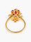 Bague 51 Bague Entourage Diamants et Rubis 58 Facettes