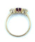 Bague Bague Trilogie or jaune, rubis et diamants 58 Facettes