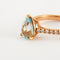 Bague 52 Bague Aigue marine & diamants 58 Facettes